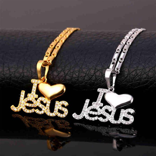  "I Love Jesus" Christian Necklace