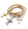 Multilayer Cross Charm Bracelet